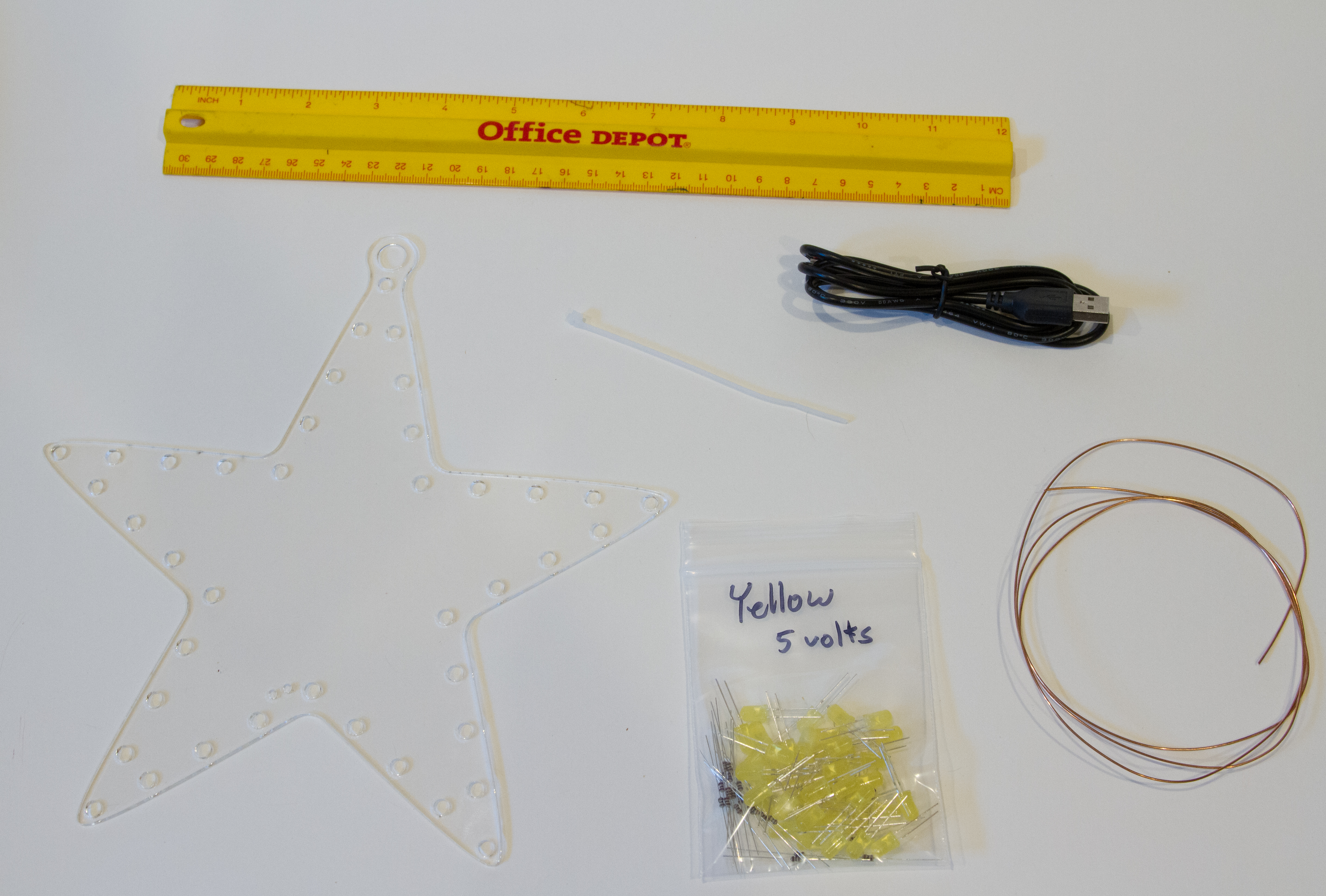 Yellow star kit contents